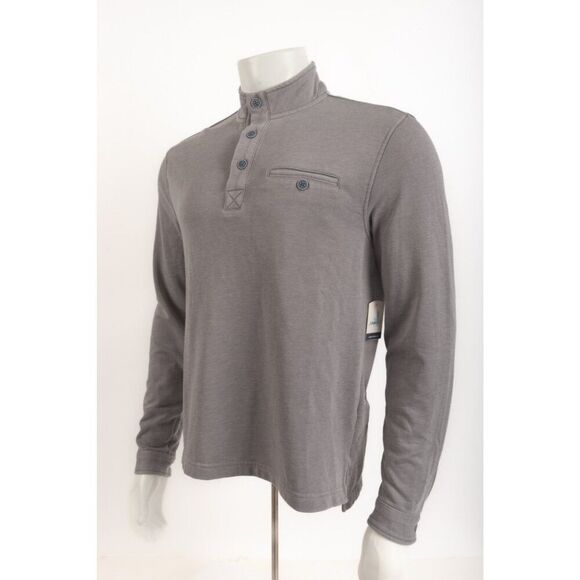 Johnnie-O Hangin' Out Top Shirt Harding Size S Steel Gray Burn Out Wash NWT - Picture 3 of 6